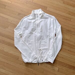 S MaxMara Women's White Sailcloth Jacket Size M
